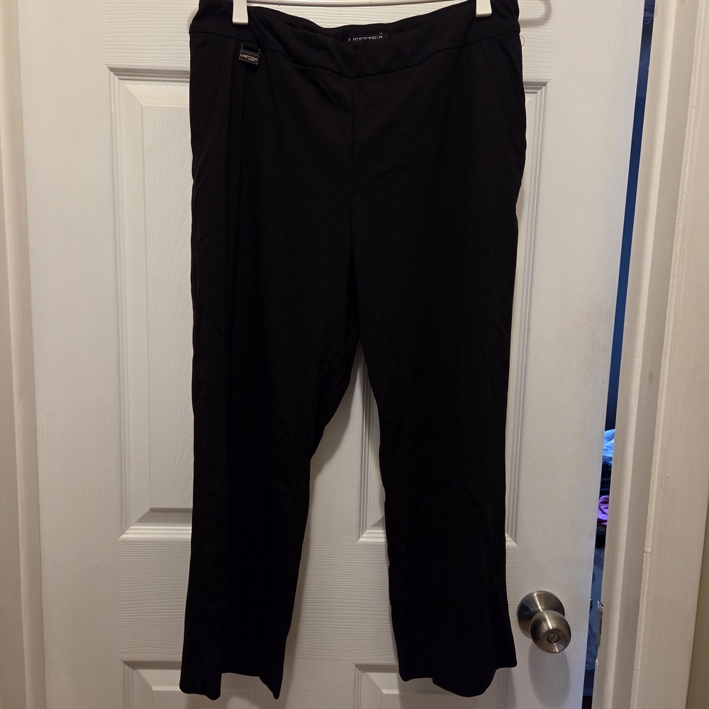 LISETTE Classic Black Straight Leg Pants